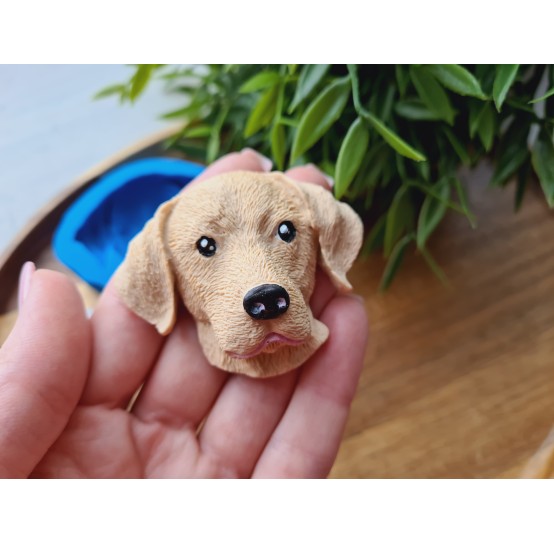 Silicone mold, Dog, Labrador, style 1, ~ 4.7*5.8 cm, H:2.1 cm