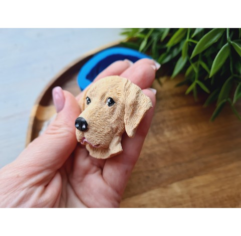 Silicone mold, Dog, Labrador, style 1, ~ 4.7*5.8 cm, H:2.1 cm