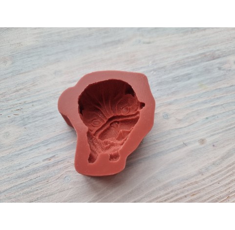 Silicone mold, Dog, Pug, style 1, ~ 3.8*4.4 cm, H:1.8 cm