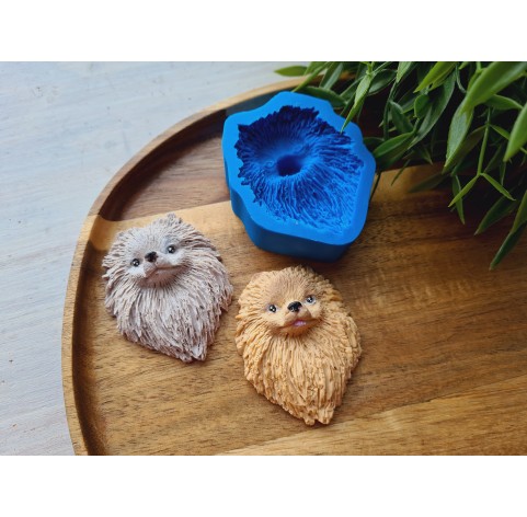 Silicone mold, Dog, Pomeranian, ~ 4.7*6.2 cm, H:1.9 cm