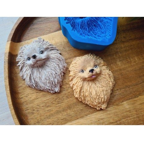 Silicone mold, Dog, Pomeranian, ~ 4.7*6.2 cm, H:1.9 cm