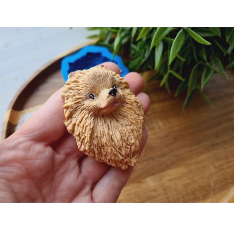 Silicone mold, Dog, Pomeranian, ~ 4.7*6.2 cm, H:1.9 cm