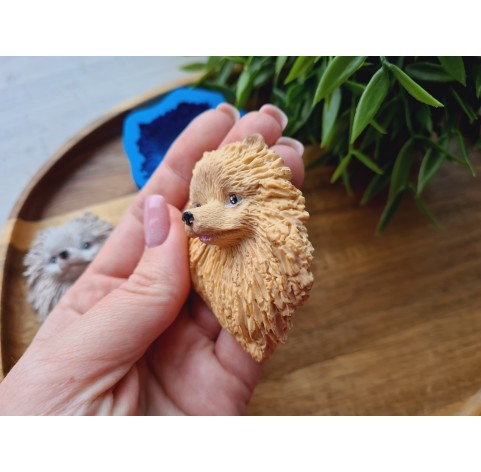 Silicone mold, Dog, Pomeranian, ~ 4.7*6.2 cm, H:1.9 cm