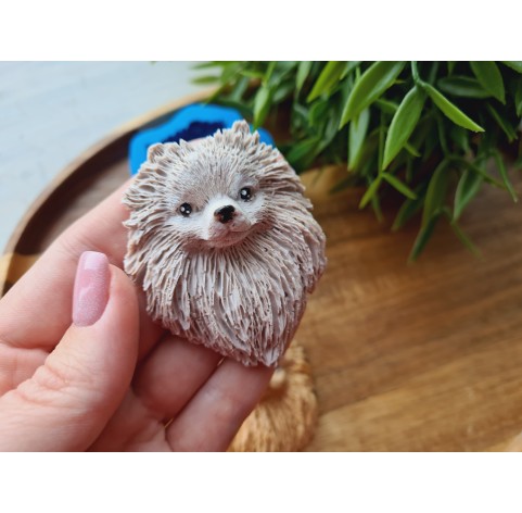 Silicone mold, Dog, Pomeranian, ~ 4.7*6.2 cm, H:1.9 cm