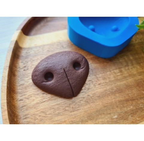 Silicone mold, Dog or bear nose, style 1, ~ 4.7*3.8 cm, H:1.2 cm