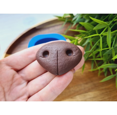 Silicone mold, Dog or bear nose, style 1, ~ 4.7*3.8 cm, H:1.2 cm