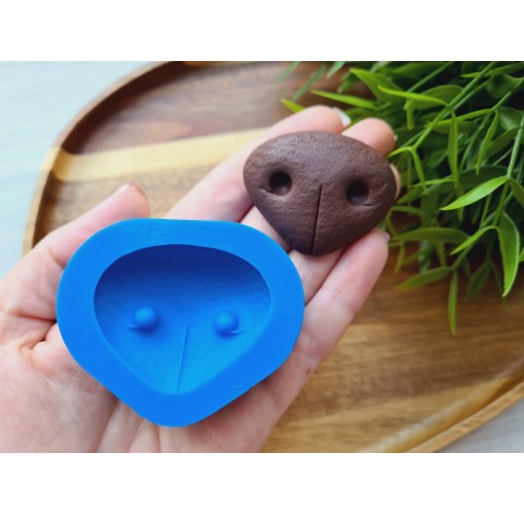 Silicone mold, Dog or bear nose, style 1, ~ 4.7*3.8 cm, H:1.2 cm