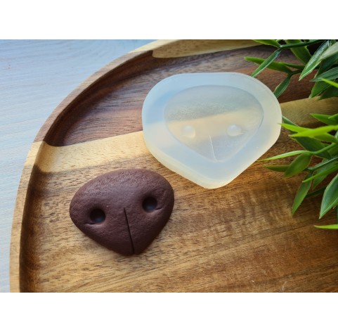 Silicone mold, Dog or bear nose, style 1, ~ 4.7*3.8 cm, H:1.2 cm