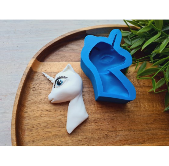 Silicone mold, Unicorn, style 1, ~ 4*7.5 cm, H:1.7 cm