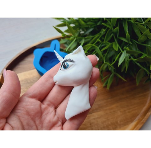 Silicone mold, Unicorn, style 1, ~ 4*7.5 cm, H:1.7 cm