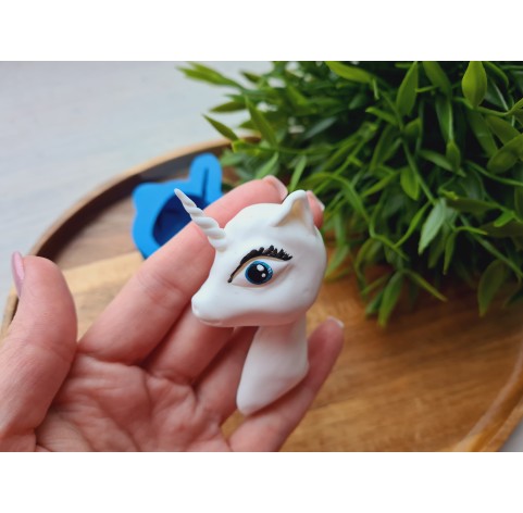 Silicone mold, Unicorn, style 1, ~ 4*7.5 cm, H:1.7 cm