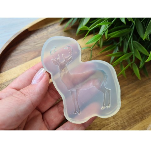 Silicone mold, Deer, style 1, ~ 4.8*6.1 cm, H:0.6 cm