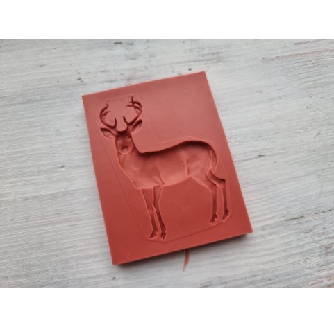 Silicone mold, Deer, style 1, ~ 4.8*6.1 cm, H:0.6 cm