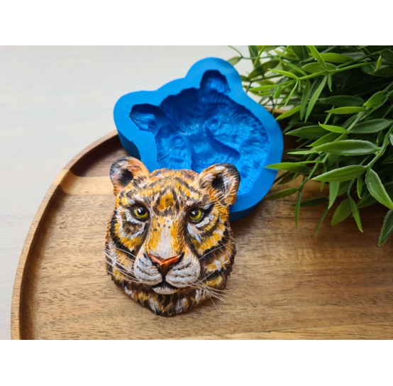 Silicone mold, Tiger, ~ 7*8.1 cm, H:1.7 cm