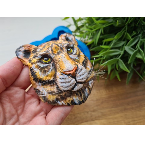 Silicone mold, Tiger, ~ 7*8.1 cm, H:1.7 cm