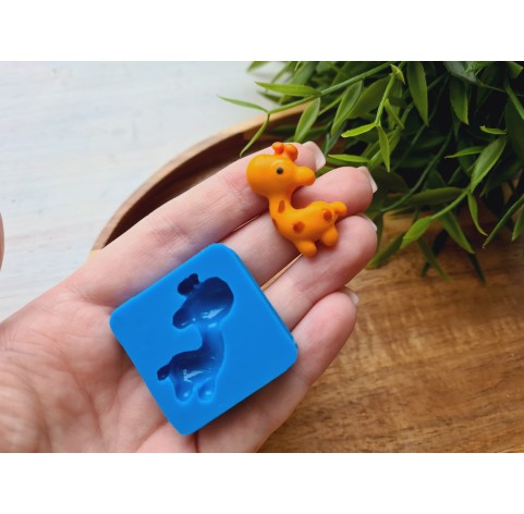 Silicone mold, Giraffe, ~ 2.4*3 cm, H:0.6 cm