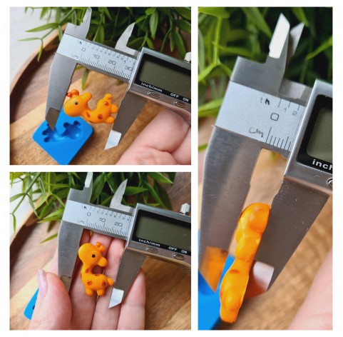 Silicone mold, Giraffe, ~ 2.4*3 cm, H:0.6 cm