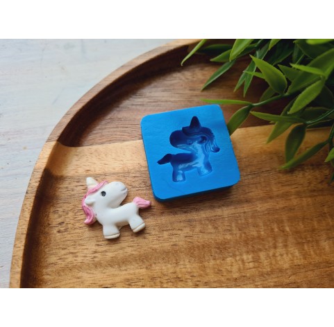 Silicone mold, Unicorn, style 2, ~ 2.7*2.7 cm,H:0.7 cm