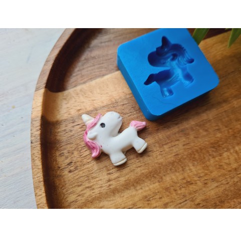 Silicone mold, Unicorn, style 2, ~ 2.7*2.7 cm,H:0.7 cm