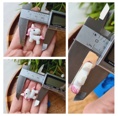 Silicone mold, Unicorn, style 2, ~ 2.7*2.7 cm,H:0.7 cm