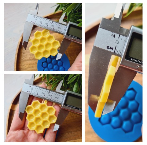 Silicone mold, Honeycomb, ~ 4.6*4.8 cm, H:0.5 cm