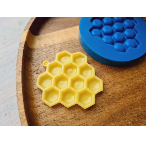 Silicone mold, Honeycomb, ~ 4.6*4.8 cm, H:0.5 cm