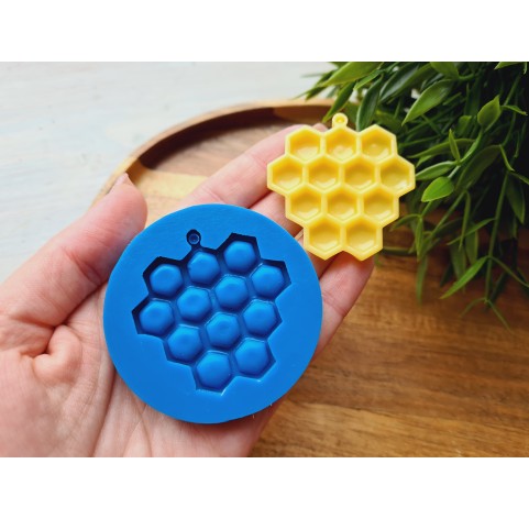 Silicone mold, Honeycomb, ~ 4.6*4.8 cm, H:0.5 cm