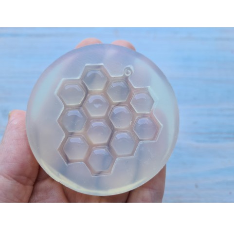 Silicone mold, Honeycomb, ~ 4.6*4.8 cm, H:0.5 cm