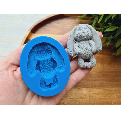 Silicone mold, Bunny, style 1, ~ 4.5*5.7 cm, H:1.1 cm