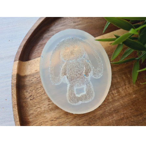 Silicone mold, Bunny, style 1, ~ 4.5*5.7 cm, H:1.1 cm