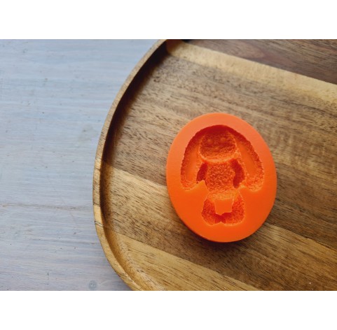 Silicone mold, Bunny, style 1, ~ 4.5*5.7 cm, H:1.1 cm