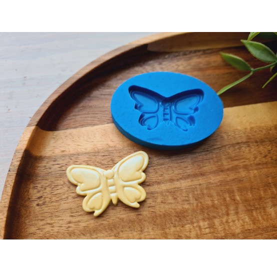 Silicone mold, Butterfly, style 3, ~ 2.5*3.8 cm, H:0.4 cm