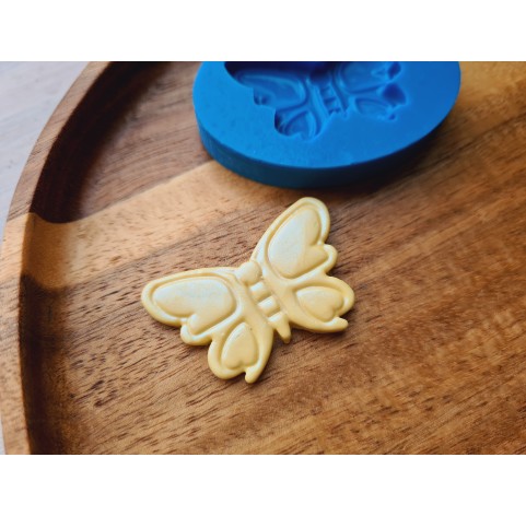 Silicone mold, Butterfly, style 3, ~ 2.5*3.8 cm, H:0.4 cm