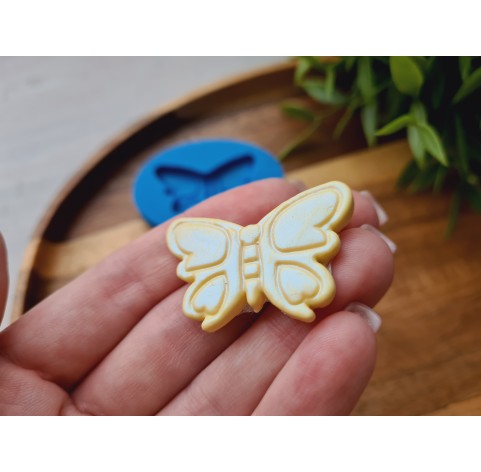 Silicone mold, Butterfly, style 3, ~ 2.5*3.8 cm, H:0.4 cm
