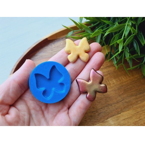 Silicone mold, Butterfly, style 4, ~ Ø 2.7 cm, H:0.3 cm