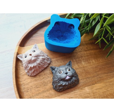 Silicone mold, Cat, style 5, ~ 4.7*4.3 cm, H:3 cm
