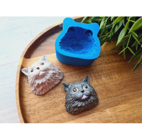 Silicone mold, Cat, style 5, ~ 4.7*4.3 cm, H:3 cm