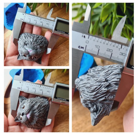 Silicone mold, Cat, style 5, ~ 4.7*4.3 cm, H:3 cm