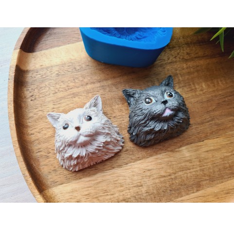 Silicone mold, Cat, style 5, ~ 4.7*4.3 cm, H:3 cm
