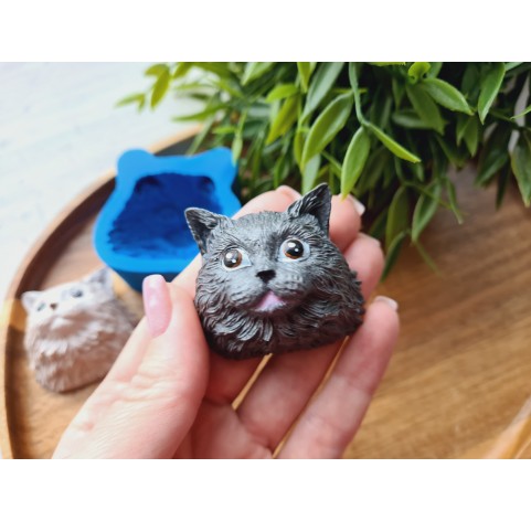 Silicone mold, Cat, style 5, ~ 4.7*4.3 cm, H:3 cm
