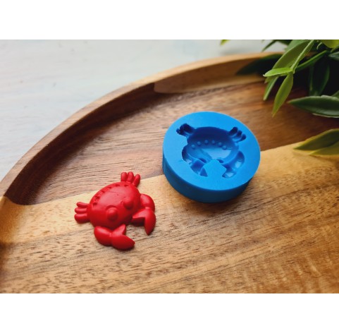 Silicone mold, Crab, ~ 2.3*2.6 cm, H:0.7 cm