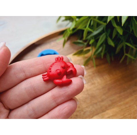 Silicone mold, Crab, ~ 2.3*2.6 cm, H:0.7 cm