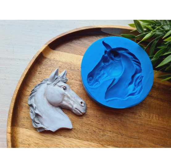 Silicone mold, Horse, style 1, ~ 6*6.9 cm, H:1.4 cm