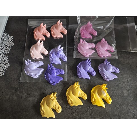Silicone mold, Horse, style 1, ~ 6*6.9 cm, H:1.4 cm