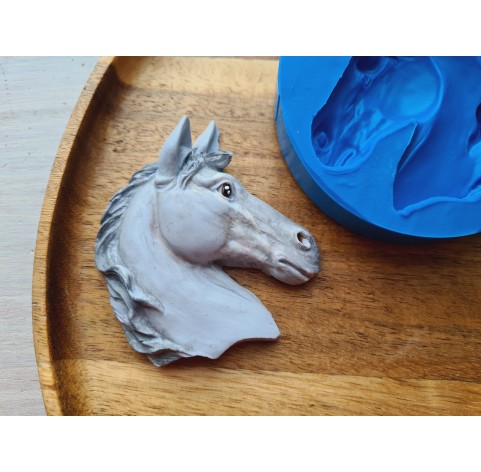 Silicone mold, Horse, style 1, ~ 6*6.9 cm, H:1.4 cm