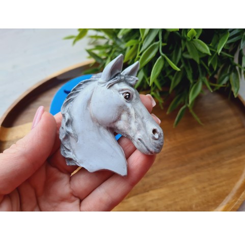 Silicone mold, Horse, style 1, ~ 6*6.9 cm, H:1.4 cm