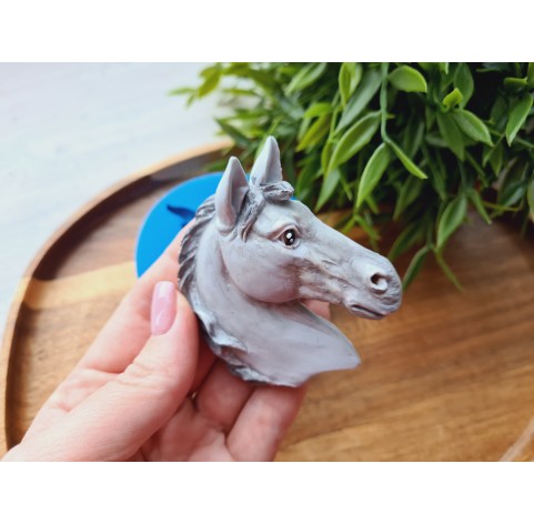 Silicone mold, Horse, style 1, ~ 6*6.9 cm, H:1.4 cm