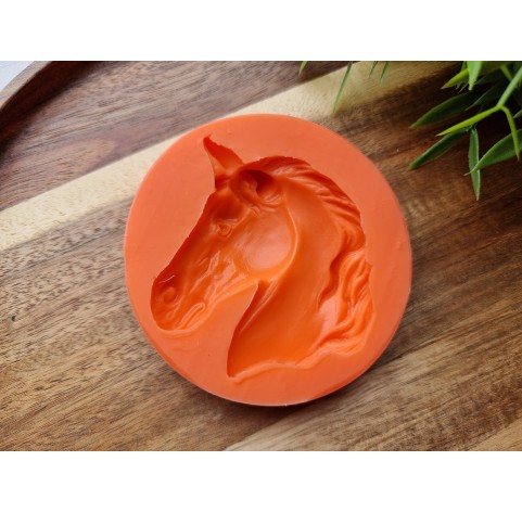 Silicone mold, Horse, style 1, ~ 6*6.9 cm, H:1.4 cm