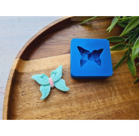 Silicone mold, Butterfly, style 5, ~ 2.7*3.2 cm, H:0.6 cm