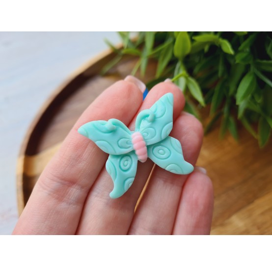Silicone mold, Butterfly, style 5, ~ 2.7*3.2 cm, H:0.6 cm
